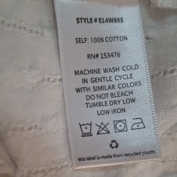 Evereve Beautiful White Women's Top Sz M - Picture 11 of 12